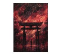 Puzzle 38x26cm/1000pcs pour Adultes Red Torii Gate Puzzle pour Adultes - Jeux Relaxants - Niveau De Difficulté : Difficile - Idéal pour Un Anniversaire Ou Noël 38x26cm/1000pcs