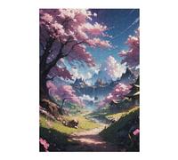 Puzzle 38x26cm/1000pcs pour Adultes Sakura Harmony Adolescents Puzzles Jeu Manuel Course De Vitesse Offrez-Leur des Cadeaux pour Toute La Famille 38x26cm/1000pcs