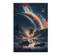 Puzzle 38x26cm/1000pcs pour Adultes Twilight Stellar Horizon Puzzle pour Adultes - Jeux Relaxants - Niveau De Difficulté : Difficile - Idéal pour Un Anniversaire Ou Noël 38x26cm/1000pcs