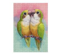 Puzzle 38x26cm/1000pcs Two Birds in Love Puzzles pour Adultes, Jouets, Décoration Murale, Cadeaux pour Femmes, Cadeaux Uniques pour Un Anniversaire Et Noël 38x26cm/1000pcs