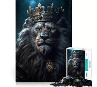 Puzzle 38x26cm du Roi Lion pour Adolescents, 1000 pièces, Jeu de logique Robuste, Silencieux et aux Bords Nets, Cadeau élégant