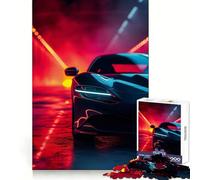 Puzzle 38x26cm Ferrari Néon pour Adultes Un Puzzle Difficile et Amusant de 1000 pièces pour développer la logique et créer Un Cadeau créatif et précis