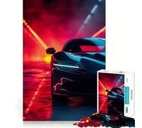 Puzzle 38x26cm Ferrari Néon pour Adultes Un Puzzle Difficile et Amusant de 1000 pièces pour développer la logique et créer Un Cadeau créatif et précis