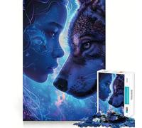 Puzzle 38x52cm Animaux de la Galaxie Mystique pour Adultes (1000 pièces) Un Jeu de logique Solide pour Partager Un Moment Convivial, aux Bords Nets, idéal comme Cadeau