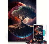 Puzzle 38x52cm Paysage Spatial Fantastique 1000 pièces Idéal pour Adultes Améliore la mémoire, détend l'esprit Cadeau élégant