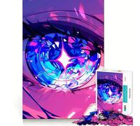 Puzzle 38x52cm représentant des yeux de filles d'anime pour adultes Jeu de stimulation cérébrale de 1000 pièces,format uniforme et précis Idéal pour les voyages Cadeau parfait pour les petits cerveaux