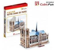 Puzzle 39 Pièces : Puzzle 3D Série Mini - France, Paris : Cathédrale Notre-Dame (Difficulté 2/8), Cubic Fun G