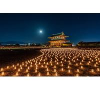 Puzzle 3D 1000 pièces, Beauté Naturelle, Japon, Lanternes, Parc de Nara, 38 x 52 cm