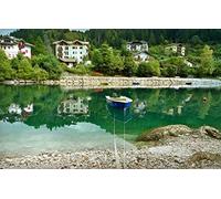 Puzzle 3D 1000 pièces, beauté Naturelle, rivière, Bateau, Italie 50x70CM