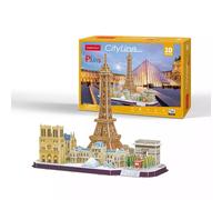 Puzzle 3D, 114 elementów. City Line Paris Cubicfun