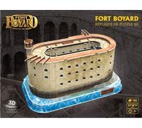 Megableu - Puzzle 3D FORT BOYARD - Puzzle Monument dès 7 ans - Maquette Sans Outils ni Colle - Réplique du Célèbre Fort Boyard français - Activité Manuelle en Famille - 125 Pièces - 32x18x17cm