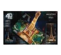 Spin Master Puzzle 3D 4D Build – Maquette Tour Eiffel lumineuse, 252 pièces, 90 cm