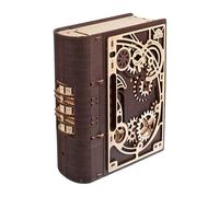 UGEARS - Jeu de construction Book of Secrets - Puzzle 3D bois 263 pièces - Marron pour enfants