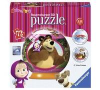 Ravensburger Masha And The Bear - Puzzle 3d 72 Pièces - Masha Et Michka