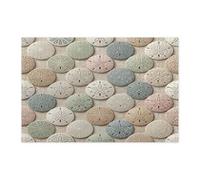 Puzzle 3D amusant en forme de dollar de sable pour adultes de 1 000 pièces, puzzle en bois d'été, plage côtière, décoration imprimée de plage cool pour divertissement créatif