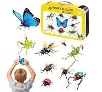 Puzzle 3D Animaux - Set Figures avec Encastrages à Fente | Puzzle éducatif - pour Fêtes Salon Bibliothèque Armoire Affichage Décoration