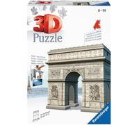 Ravensburger - Puzzle 3D Building - Arc de Triomphe - A partir de 8 Ans - 216 pièces numérotées à Assembler sans Colle - Accessoires de Finition Inclus - 12514
