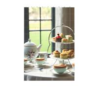 Puzzle 3D Art Brique Bloc de Brique Bricolage Bricolage Créatif Blocs de Construction Amusant Décor de Bureau Puzzle Imprimé Thé de l'après-midi 37 Pcs