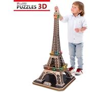 Puzzle 3D avec LED - La Tour Eiffel - Difficulté 6/6 - 85 pièces