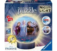 LA REINE DES NEIGES 2 Puzzle 3D Ball 72 pièces illuminé - Ravensburger - Puzzle enfant 3D sans colle - Dès 6 ans