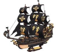 puzzle 3D, Bateau hippocampe, ROKR, Bois, 603 pièces