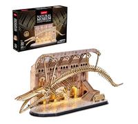 Puzzle 3D Bois Baleine Bleue Musée LED | Puzzle 3D Squelette De Dinosaure à Assembler avec Lumière | Maquette en Bois A Construire 222 Pièces | Construction Adulte Et Enfant | DIY | Casse Tete