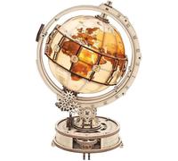 Puzzle 3D Bois Globe Lumineux pour Adultes Maquette en Bois a Construire Mcanique Modele pour Festival couleurs multiples PUZZLE