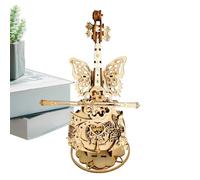 Puzzle 3D Boîte à Musique Violoncelle, Puzzle en Bois Boîte À Musique Violoncelle 3D, Kit Loisir Créatif pour Décoration Chambre Salon Bureau Étagère