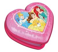 Puzzle 3d - Boite Coeur - Disney Princess - 54 Pièces