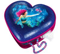Puzzle 3d - Boite Coeur - Sirène - 54 Pièces