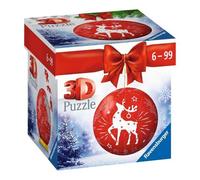 Puzzle 3D - Boule de Noël Rennes - 54 pièces