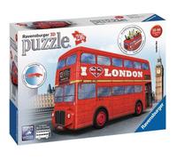 Puzzle 3D Bus londonien - Ravensburger - Véhicule 216 pièces sans colle - Dès 8 ans