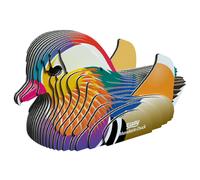 Eugy Puzzle 3D Canard Mandarin N°096 - Jouet créatif éducatif en carton recyclé, 6+