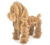 Puzzle 3D - Caniche - 15x8,5x12,5cm - maquette carton à monter, décorer, colorier Beige G