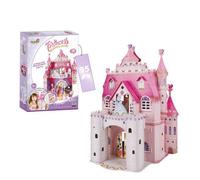 Puzzle 3D Chateau Princesse, Princess Birthday Party, Puzzle 3D Enfant 5 Ans, Puzzles 3D avec 524 Autocollants, 95 Pièces, Rose