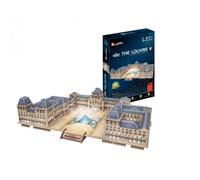 Puzzle 3D - CUBICFUN - Le Louvre - 137 pièces - Avec LED - Difficulté 6-8