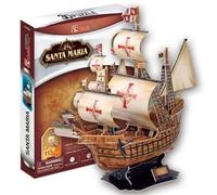 Puzzle 3D - CUBICFUN - Santa Maria - 113 pièces - 44 x 16 cm - Difficulté 4/8