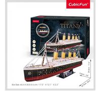 Puzzle 3D - CUBICFUN - Titanic - 266 pièces - LED - Difficulté 8