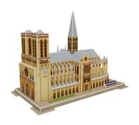 Puzzle 3d de la cathédrale notre-dame à paris. Comprend 77 pièces.
