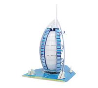Puzzle 3d de l'hôtel burj al arab à dubaï. Comprend 33 pièces.