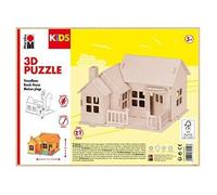 Puzzle 3D de plage en bois pour enfant - Marabu - 27 pièces - Paysage et nature - Marron