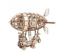 Puzzle 3D Dirigeable en bois naturel - ROBOTIME - 176 pièces - Thème Fantastique