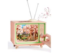 Puzzle 3D en bois à construire - ROBOTIME Boîte à musique Sakura Dreamy Tour, cadeau pour adolescents et adultes