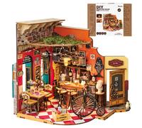 Puzzle 3D en bois à construire - ROBOTIME Kit de maison miniature à monter soi-même Cheers Bar & Dining