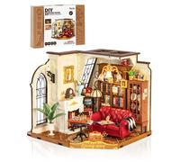 Puzzle 3D en bois à construire - ROBOTIME Kit de maison miniature à monter soi-même pour le salon de Catherine