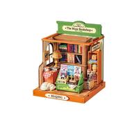 Puzzle 3D en bois à construire - ROBOTIME La librairie Muse - Maison miniature à monter soi-même, kits de puzzle 3D