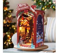 Puzzle 3D en bois à construire - ROBOTIME Le coin du livre de Noël - Christmas Street DIY