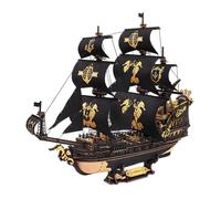 Puzzle 3D en bois à construire - ROBOTIME Le Seahorse Barque 3D Puzzle en bois