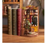 Puzzle 3D en bois à construire - ROBOTIME Rolife Coin silencieux étude DIY livre Nook étagère Insert