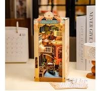 Puzzle 3D en bois à construire - ROBOTIME Romantique venise DIY livre Nook étagère Insert Kit